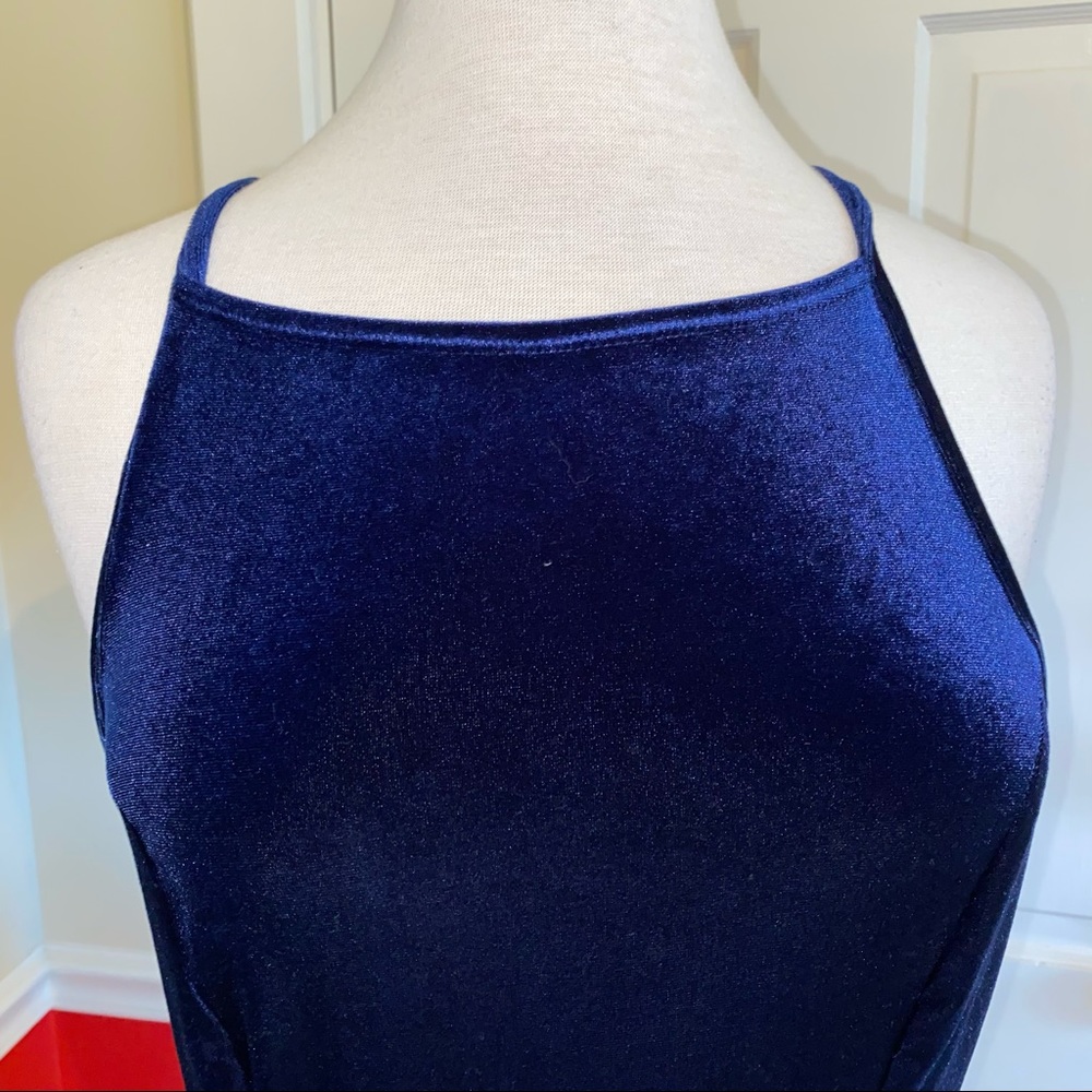 Speechless velveteen stretch skater dress - Picture 2 of 5